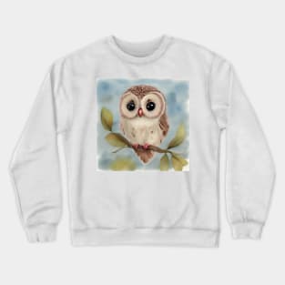 Cute Owl Art 1 Crewneck Sweatshirt